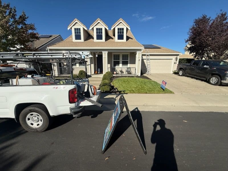 Roof and Exterior Home Cleaning in West Roseville CA image